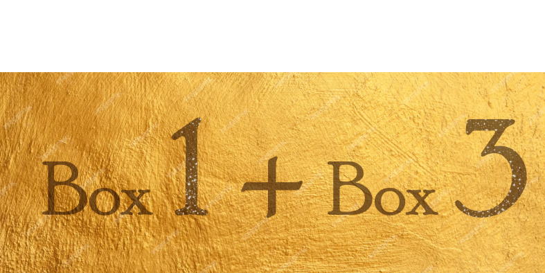 BOX 1 + BOX 3 = 16 PALLINE